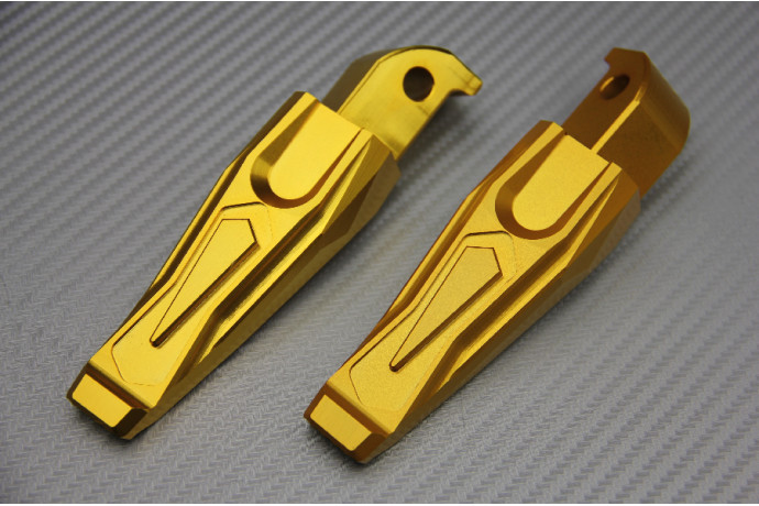 Repose-pieds arrière en alu or pour moto Yamaha Fazer 600 FZ6-S
