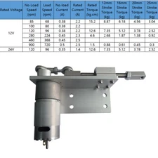Reciprocating Cycle Linear Actuator 12/24V Stroke 12/16/20/25mm Adjustable Motor