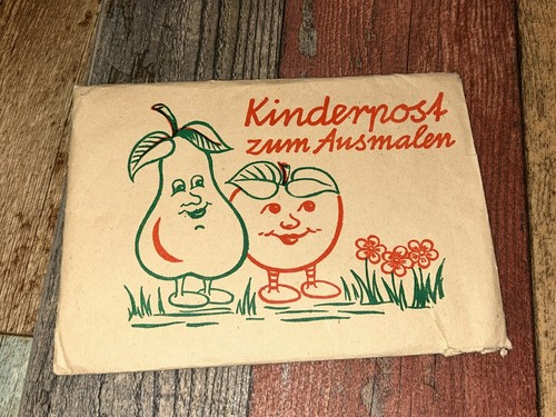 DDR Kinderpost zum Ausmalen -Briefe Briefumschlag