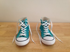 teal converse kids