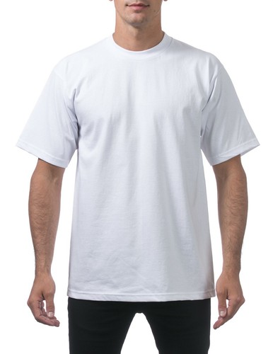 Pro Club Men's Heavyweight Cotton Short Sleeve Crew Neck T-Shirt - 25 Colors - Picture 3 of 127