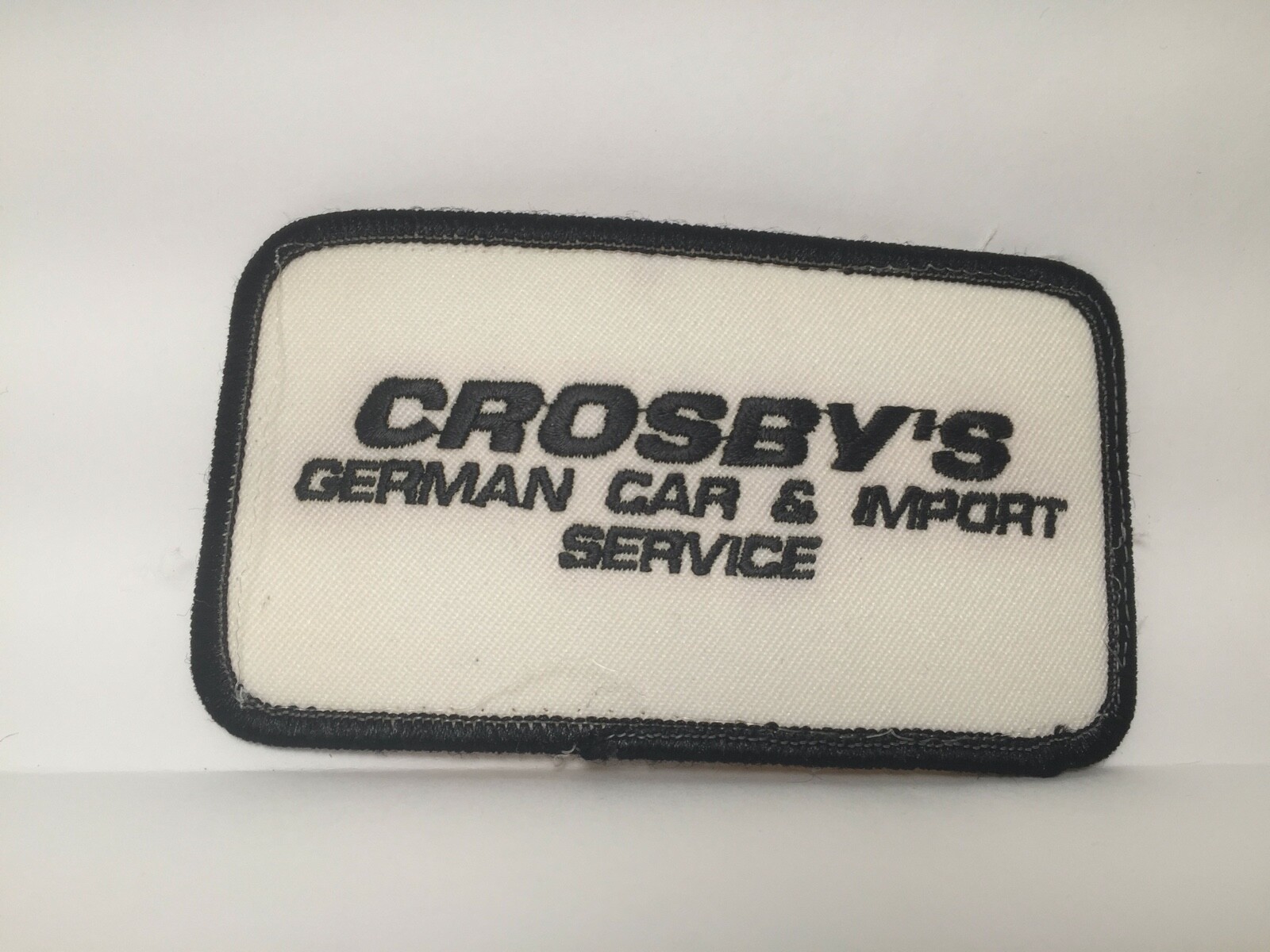 CROSBY'S German car & Import Service USED EMBROIDERED SEW ON NAME PATCH