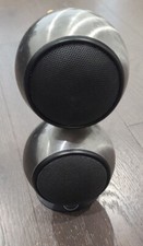Orb Audio Mod2 Speaker - Hand Polished Steel, Black Stand