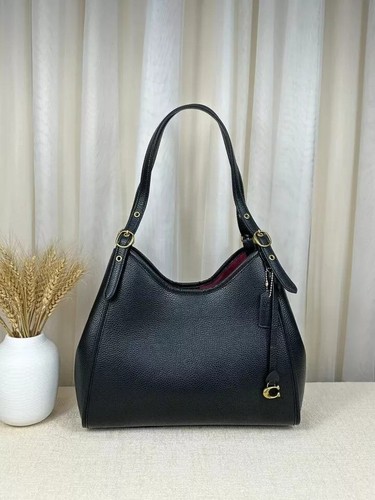 COACH Lori Shoulder Bag Black C4824 Outlet NEW leather - Picture 2 of 10