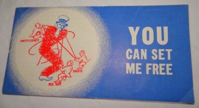 1949 The Hoover Report You Can Set Me Free USA Booklet