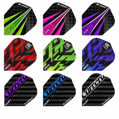     12x TARGET Dart Flights Flys Flügel Flyer Dartflights Standard Carrera No6