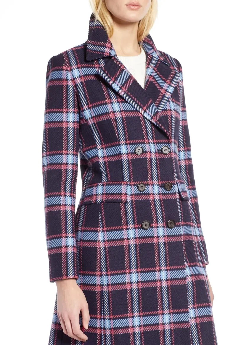 Petite store tartan coat