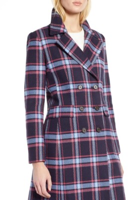 Halogen Atlantic Pacific Halogen Plaid Coat NEW Halogen X Atlantic