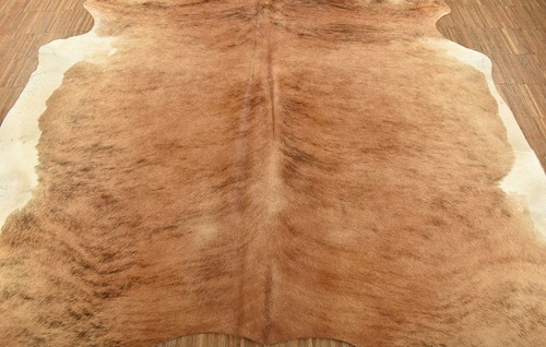 KUHFELL STIERFELL EXOTIC BRAUN ca. 210 x 190 cm FELLTEPPICH RINDERFELL - Picture 2 of 4