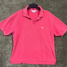 Brooks Brothers Polo Shirt Mens L Red Vintage Made in USA Golden Fleece Cotton
