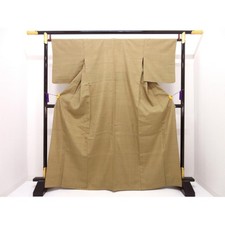 Authentic Single layer kimono, Tsumugi weave, width L 270-004-174-9569