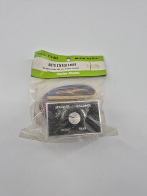 NEW RADIO SHACK Realistic Archer #270-047 Audio Speaker Fader Balance Control