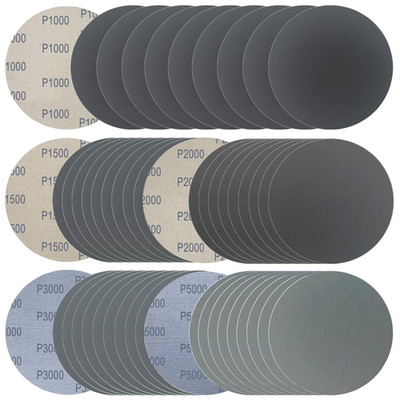 6 Inch 50 Pcs Wet Dry Sanding Discs Hook and Loop, 1000 1500 2000 3000 5000 Asso
