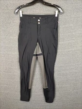 Kerrits Womens Small Black Crossover II Full Seat Riding Britches Equestrian
