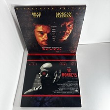 Brad Pitt Laserdisc Lot Of 2 SEVEN 12 MONKEYS VG 90  s