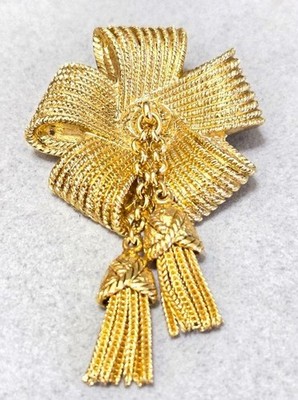 SONIA RYKIEL Ribbon Tassel Brooch 43695