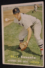 1957 TOPPS BASEBALL SET, #399 Billy Consolo, Boston Red Sox, VG