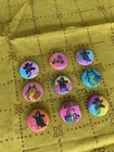 Lot Of 9 😸☕️ Handmade 🌼👻 1 Inch Cat, Ghosts & Flower Pin Buttons Pinbacks Set — photo 4