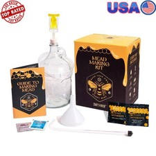 Brewing Mead Making Kit DIY Honey Wine Supplies Starter Set 1 Gal household New