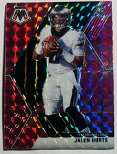 2020 Mosaic Jalen Hurts RC Prizm Camo Pink Rookie #222 Eagles