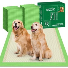 MIZOK Dog Pee Pads 36x36in Dog Pads XXL with Bamboo Odor Eliminating 11 Cups ...
