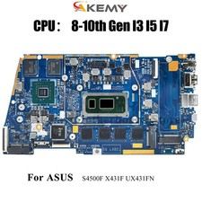 UX431FN Laptop Motherboard For ASUS S4500F U4500F X431F S431F Mainboard W/CPU
