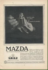 Magazine Ad - 1919 - MAZDA Lamps - (#6)
