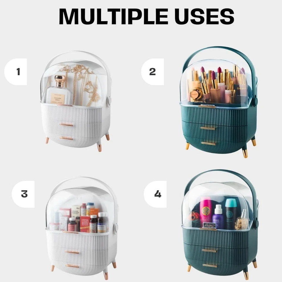 Organizador de Maquillaje Organizadores para el Cuidado de la Piel - Vitrina Cosmética - Cubierta Transparente Foto 2 de 4