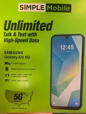 Samsung Galaxy A16 5G - 128 GB - (SIMPLE Mobile) With 3 Months FREE prepaid!