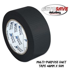 Simply - Black Multi-Purpose Duct Tape |48mm x 50m |Adhesive Water Resistant 0.16 per metre