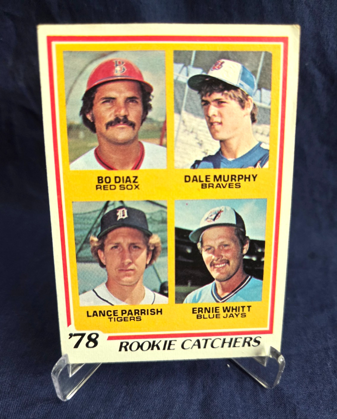 1978 Topps #708, ROOKIE CATCHERS, Murphy/ Parrish/WHITT/DIAZ, HOF, Very Good!!