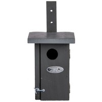 Esschert Design Nistkasten ZaunköNig Grau Mit Metalldach - 100 % Fsc® Kiefernhol