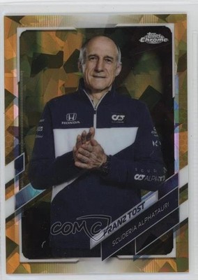2021 Topps Chrome Sapphire Formula 1 F1 Crew Gold 10/50 Franz Tost #88 1u6