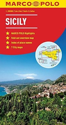 Sizilien Marco Polo Karte (Marco Polo Karten) - Marco Polo