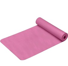 Yoga Mat 24" Wide x 72" Long - Exercise Gym Pilates Meditation Fitness Soft PVC