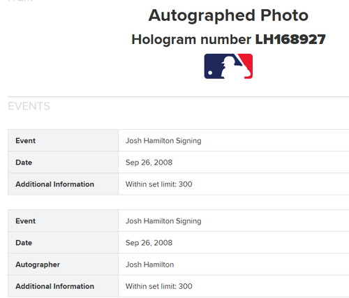 Josh Hamilton 16x20 Sports Illustrated Cover Photo - MLB AUTHENTICATION Signed - Picture 4 of 4