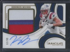 2025 Panini Immaculate Football Kendrick Bourne #PPA-KBE Premium Patch Auto /99