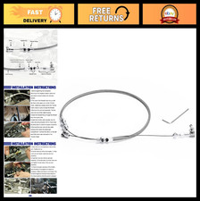 24 Universal Adjustable Throttle Cable Kit - Stainless Steel Braided Accelerato 24 Universal Adjustable Throttle Cable Kit - Stainless Steel Braided Accelerato