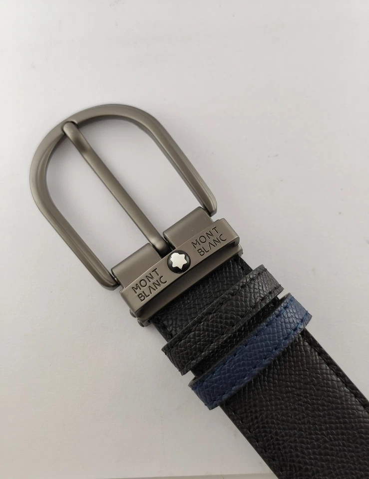 Montblanc Special Edition Men Black Color Leather Belt With Box | Free Shipping - Image 3 of 4