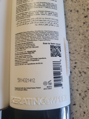 Keratin Complex Color Care Smoothing Shampoo And Conditioner 13.5 Oz Each NEW - Picture 9 of 9