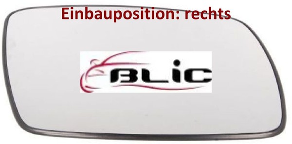 Blic 6102-51-2001150P Spiegelglas FüR AußEnspiegel Rechts FüR Dodge FüR Fiat-image