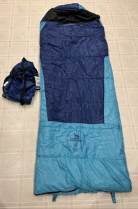Lucky Bums Explorer Youth Sleeping Bag Blue