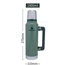 Image of Stanley Flask Classic Vacuum Bottle 1.4L 1.9L Hammertone Green 2025 Gifts@@