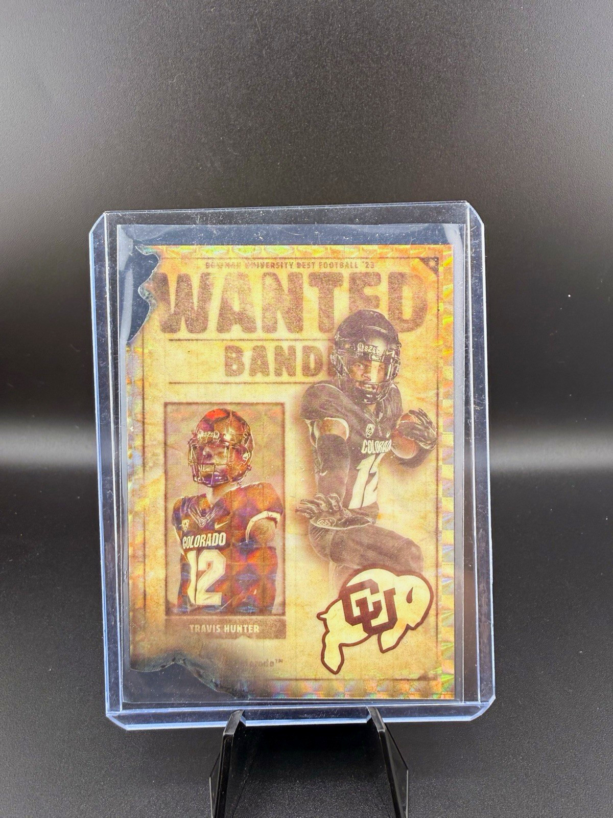 Topps 2023 Bowman's Best Univ Travis Hunter Gunslingers & Bandits Die-Cut GSB-15