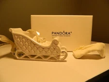 Pandora Unforgettable Moments 2014 Holiday Sleigh Christmas Ornament