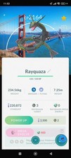 Rayquaza Shiny Pok mon SF Background Trade GO