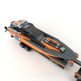 Lego 60085 City Racing 4x4 Truck with Power Boat Trailer + Manuals 100% Complete