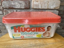 NOS Huggies Natural Care Baby Wipes SEALED 1998 80ct Vintage