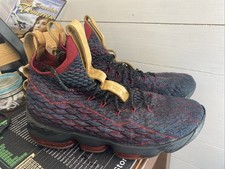 Nike LeBron 15 New Heights Dark Atomic Teal/Ale Brown-Team Red Size 9.5