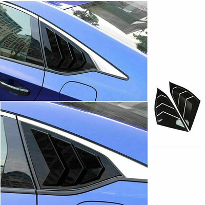 #ad For 2018 2022 Honda Accord JDM Gloss Black Side Vent Rear Window Quarter Louver $22.99